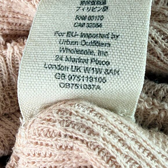 Free People We the Free Rainbow Thermal Shirt Long Sleeve Henley Rose Womens XL - Picture 11 of 11